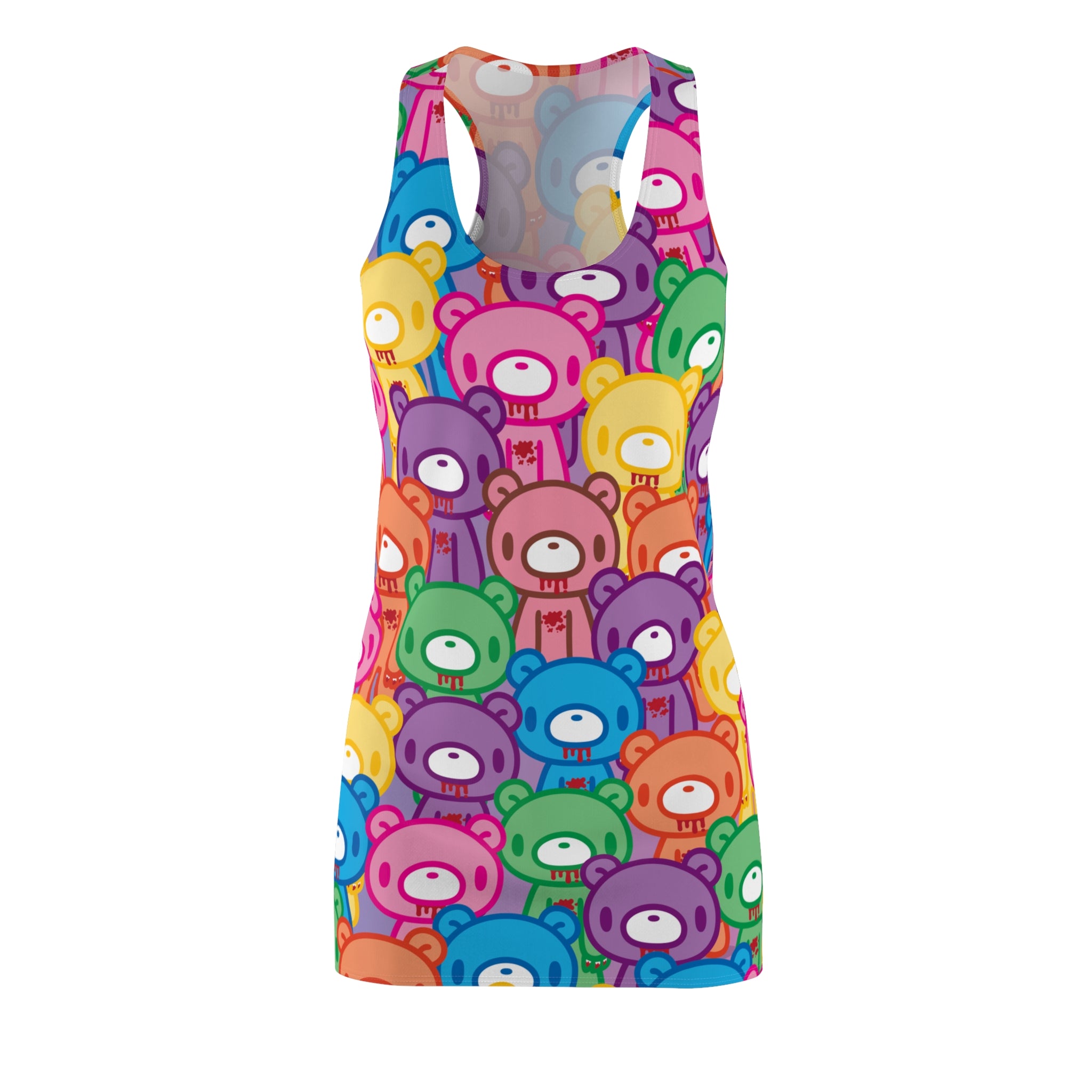 Gloomy Bear "Rainbow Dreams" Women's Cut & Sew Racerback Dress